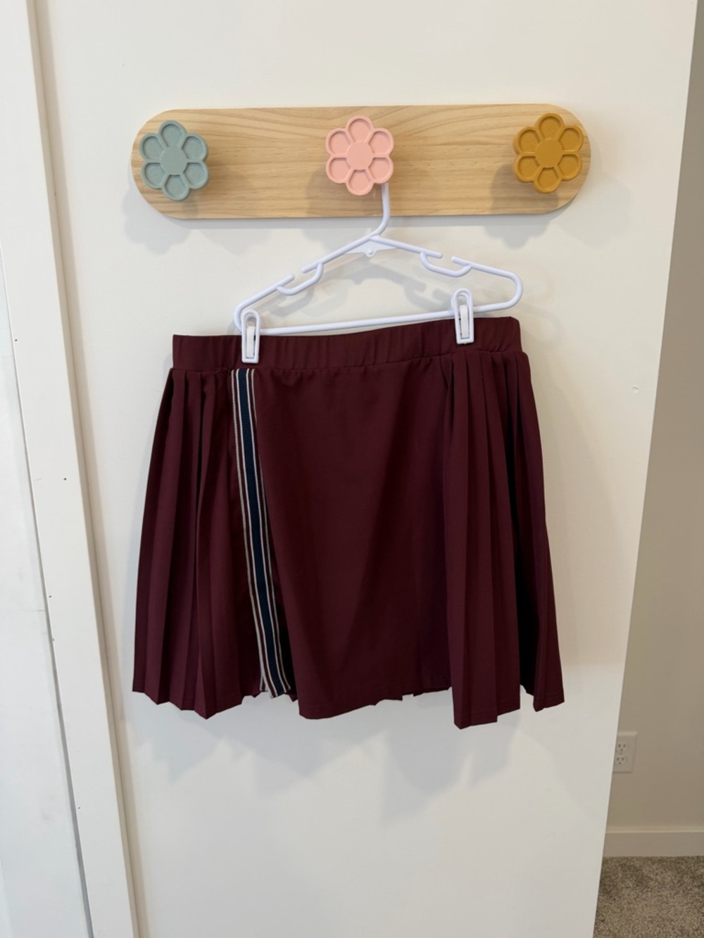 Varley Port Neyland High-Rise Skort Burgandy